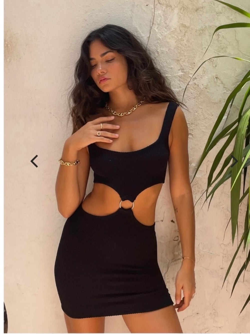 Vanessa Mooney Vivian Black Mini Dress